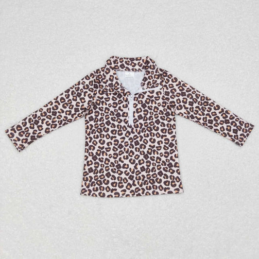 Leopard Long Sleeve Print Coat