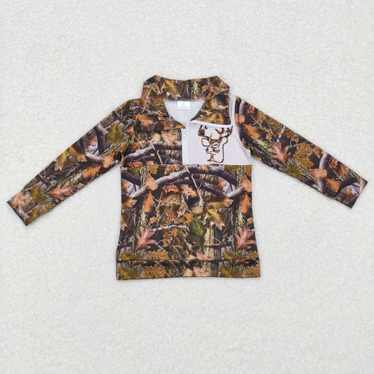 Camo Deer With Button NO Ruffle Coat