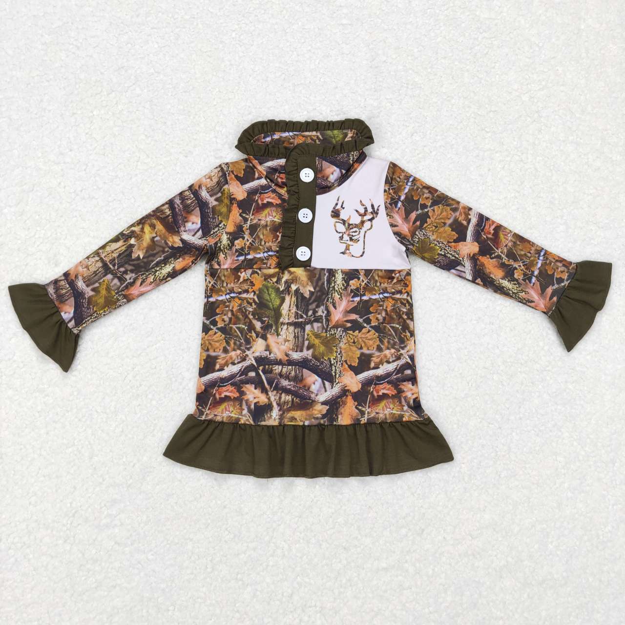 Camo Deer With Button Coat