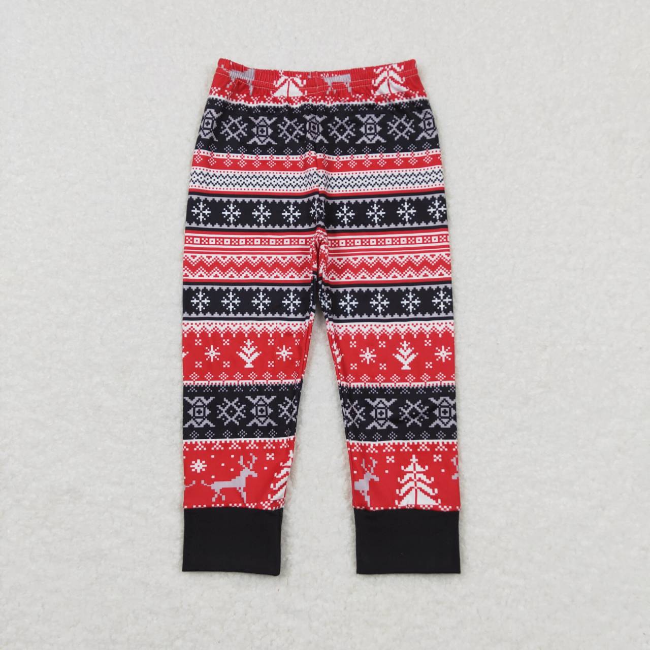 Christmas Deer Snowflake Print Leggings Pants