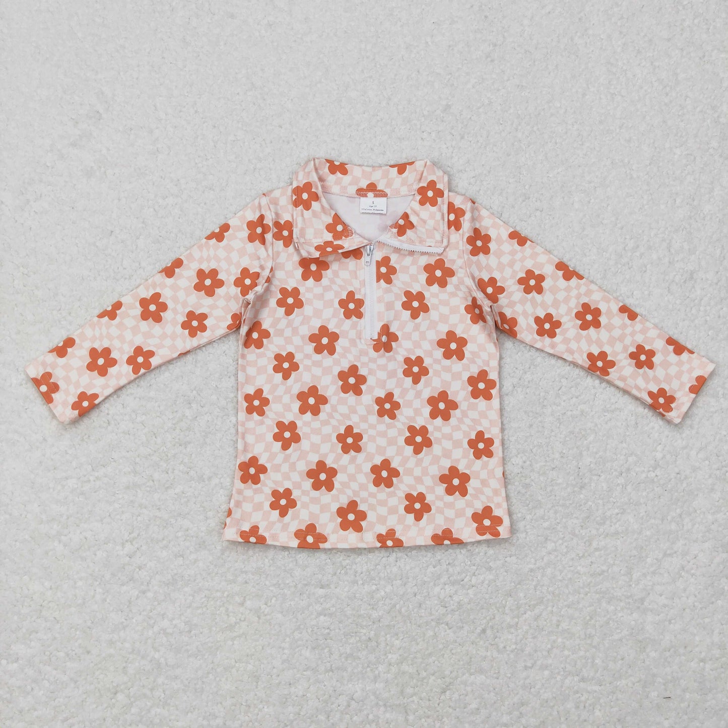 floral With Zipper Coat