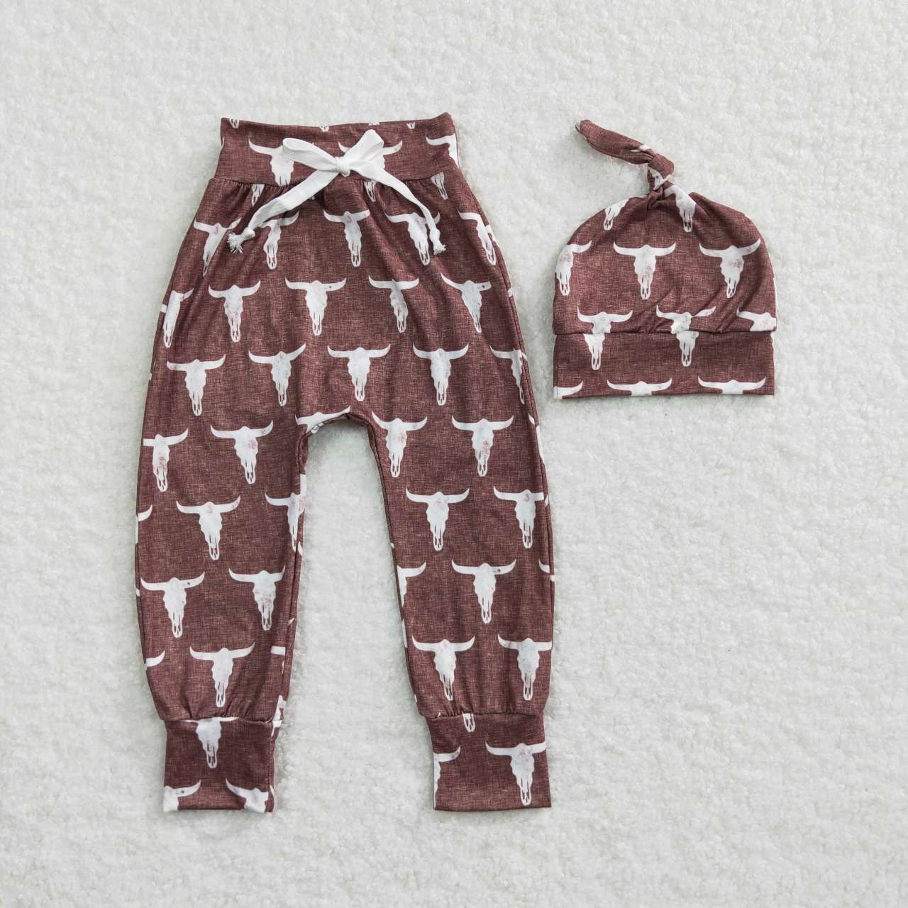 Brown Kids Pants With Hat