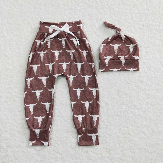 Brown Kids Pants With Hat