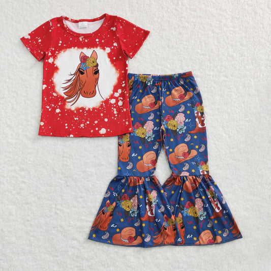 Horse Print Girls Suit