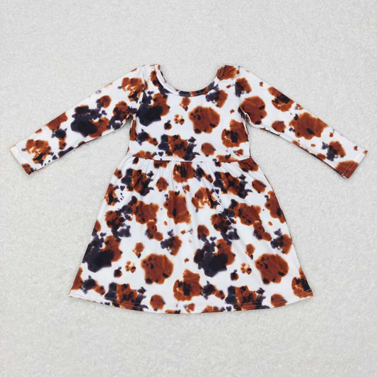 Leopard Pattern Long Sleeves Dress