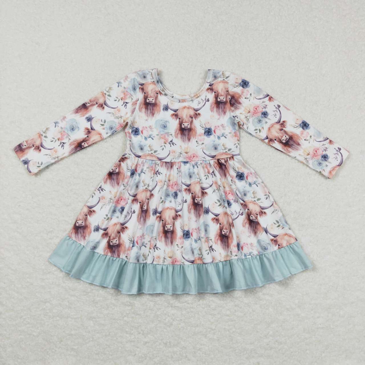 Highlandcow Floral Print Girls dress