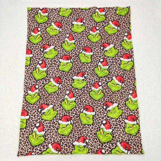 Christmas Green Cartoon Print Kids's Blanket