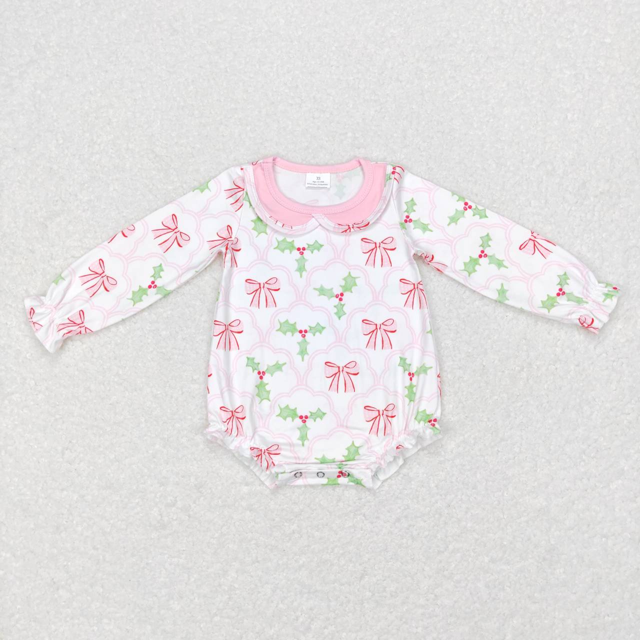 Pink Cute long Sleeve Baby Romper