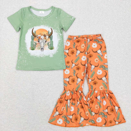 western Green Cow Bell Girls Set