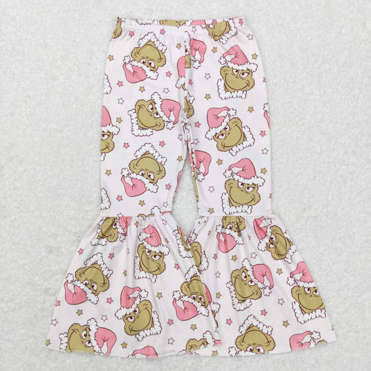 Christmas Green Cartoon Bell Pants