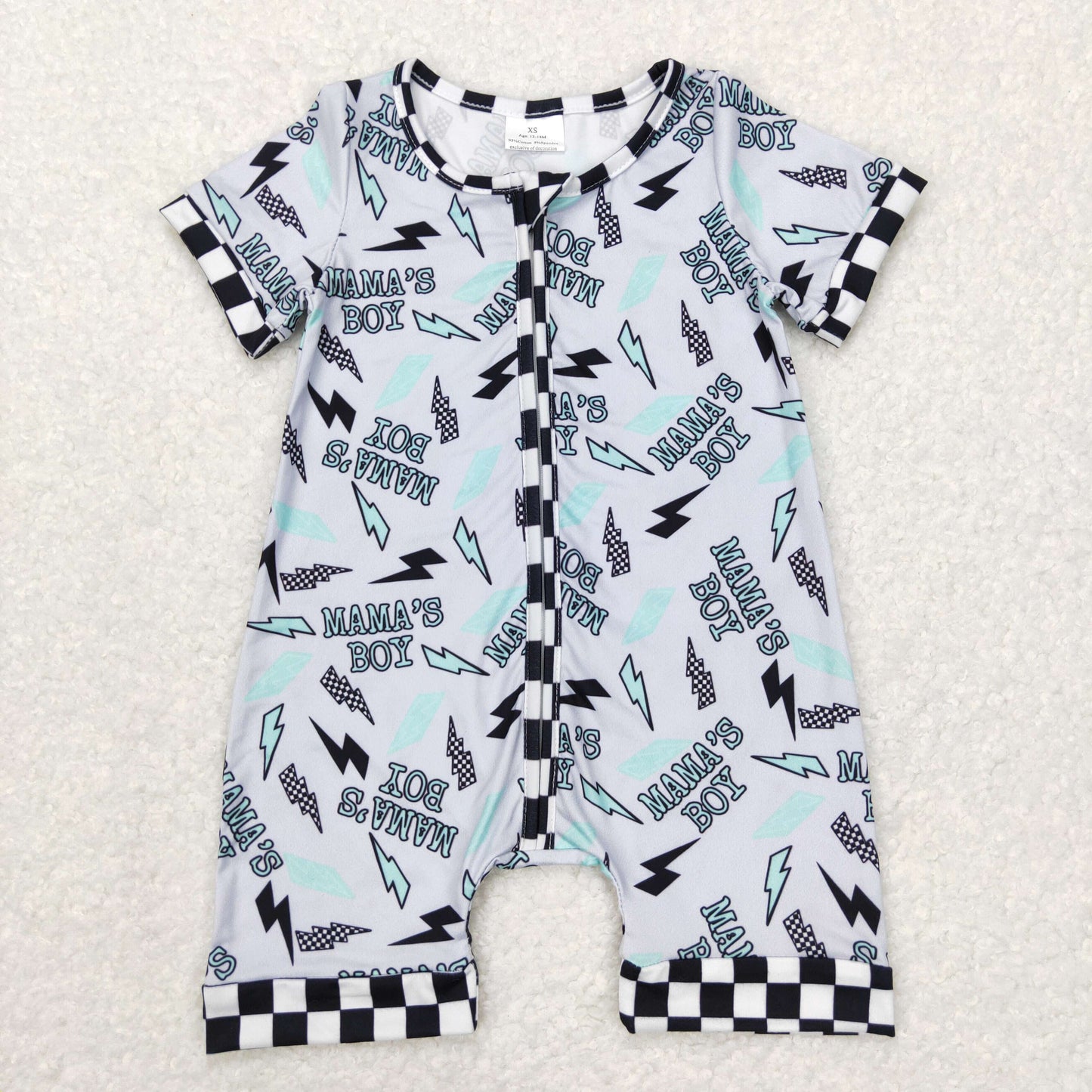 mama‘s boy Baby Romper With zipper