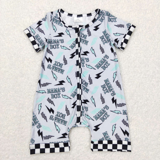 mama‘s boy Baby Romper With zipper