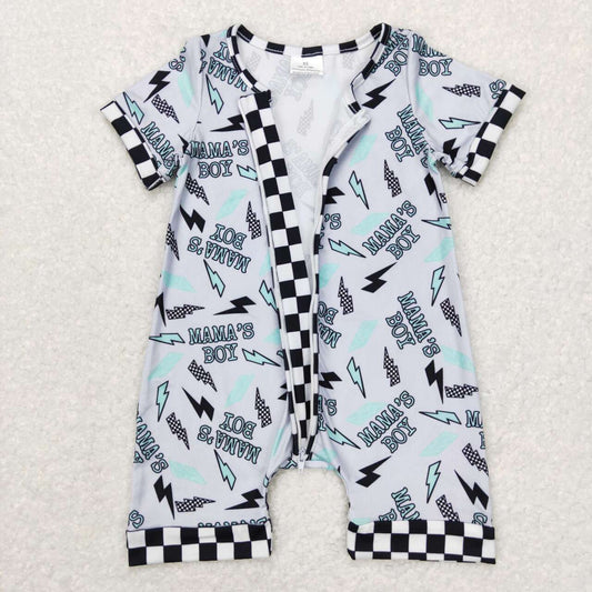 mama‘s boy Baby Romper With zipper