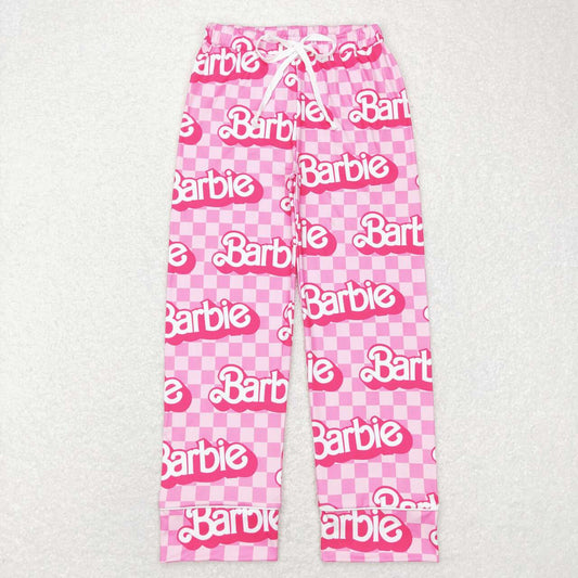 Adult Pink Letter Pants