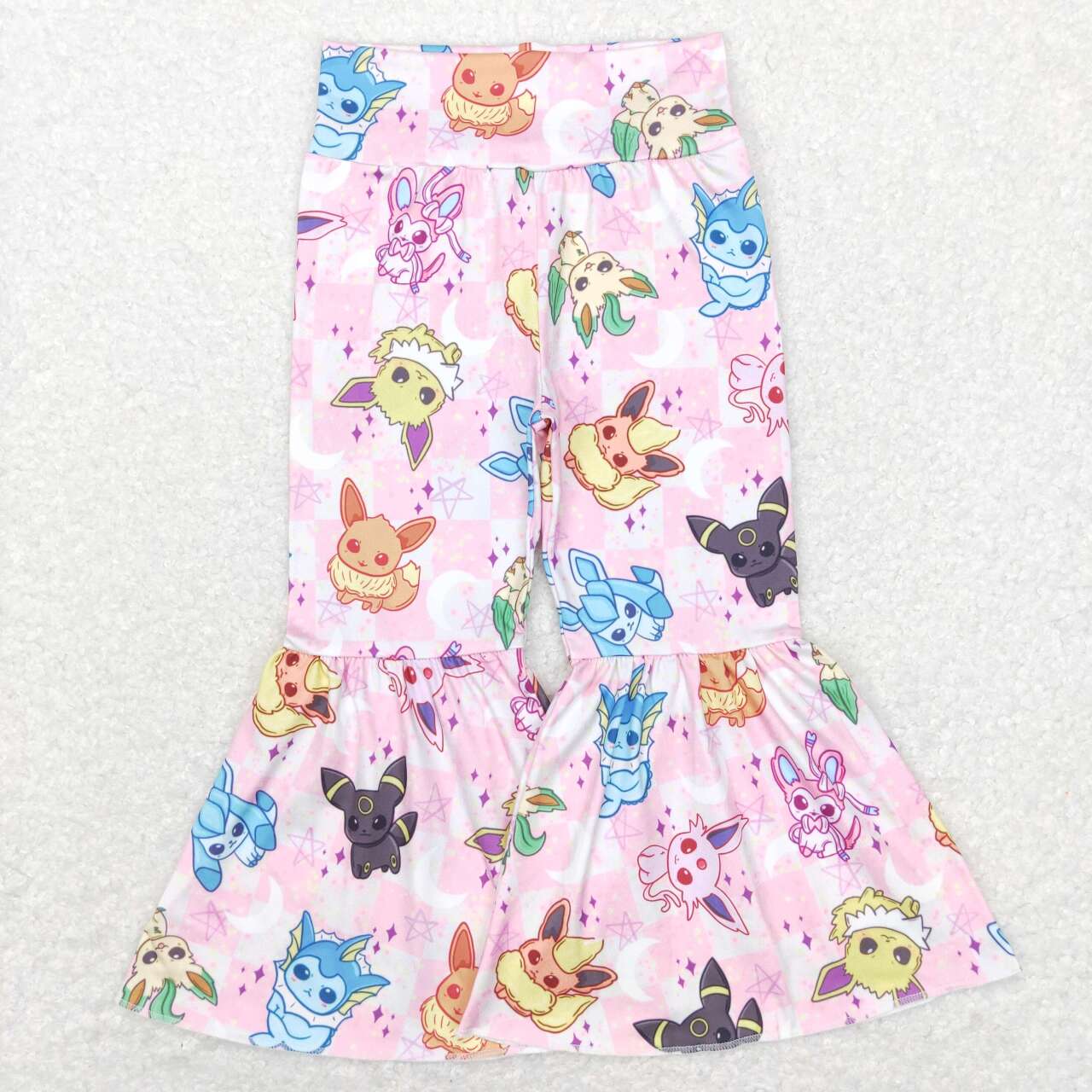 Pink Cartoon Bell Pants