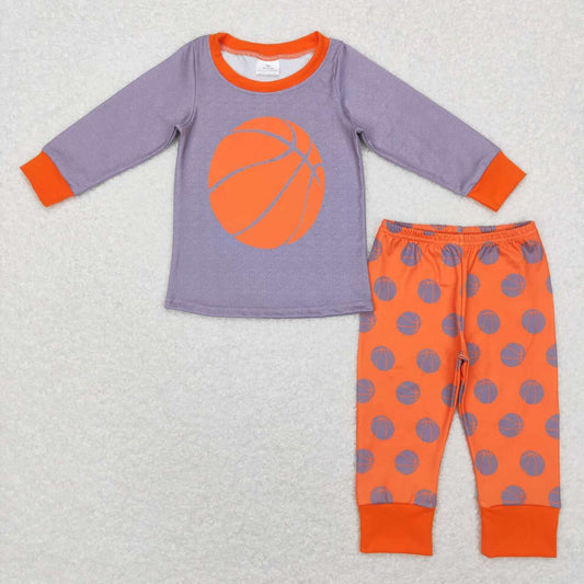 basketball Print Long Sleeve Pajamas