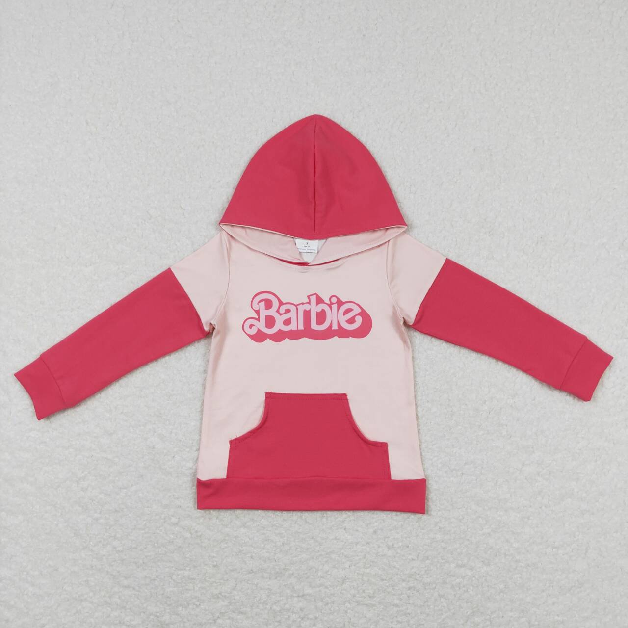 Pink Letter Long Sleeve hooded