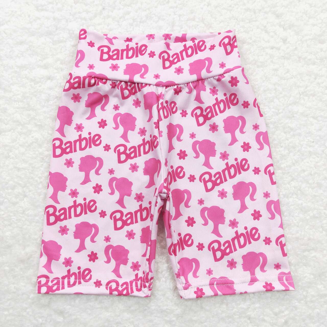 Pink Letter bike short (Milk silk )
