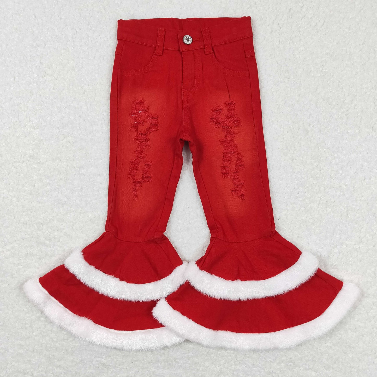 Christmas Red jeans Pants