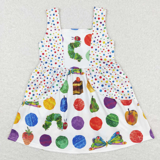 Caterpillar Print Short sleeve Dress