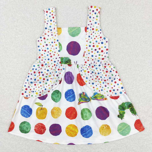 Caterpillar Print Short sleeve Dress