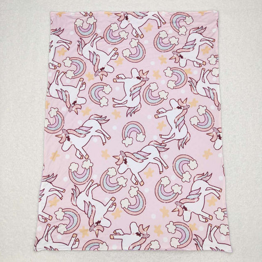 Pink unicorn Print Kids's Blanket