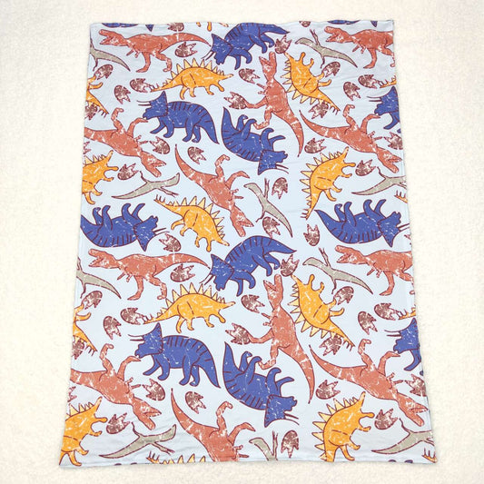 Blue Dinosaur Print Kids's Blanket