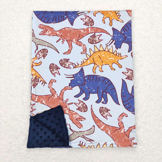 Blue Dinosaur Print Kids's Blanket