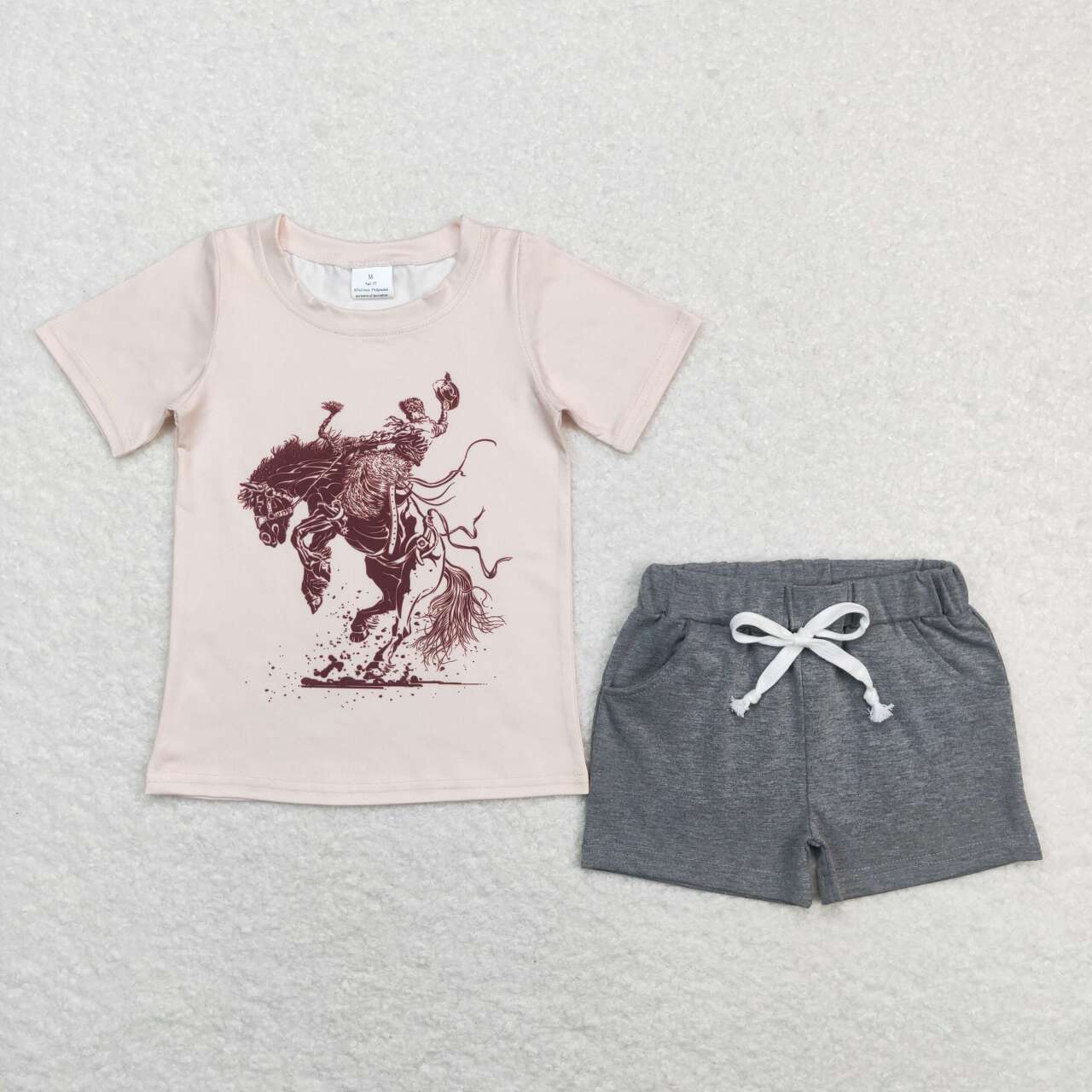 western Cowboy Print Boy Summer Set