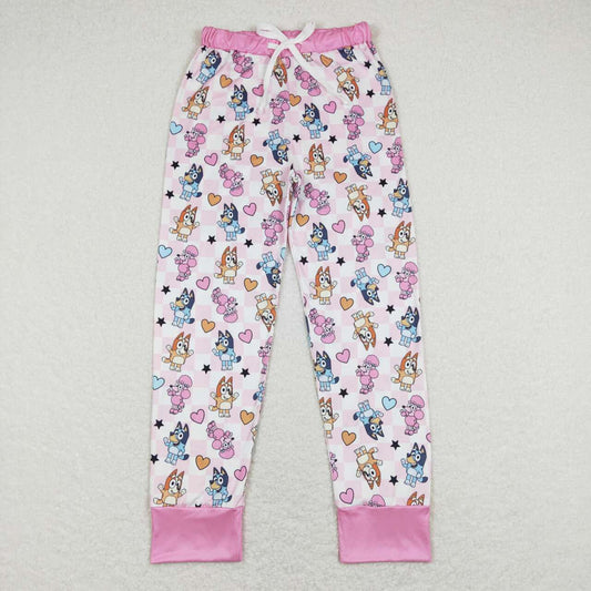 Adult Pink Cartoon Dog Pants