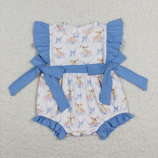 Easter Bunny Print Baby Romper