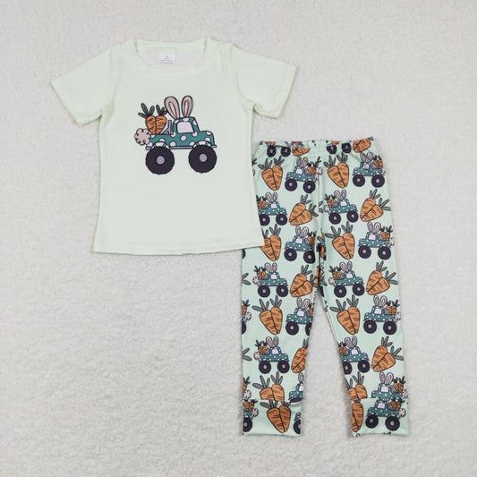 easter Bunny Car Print Boy Set