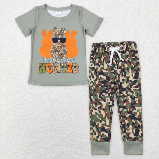 Easter Bunny Camo Short Boy Set