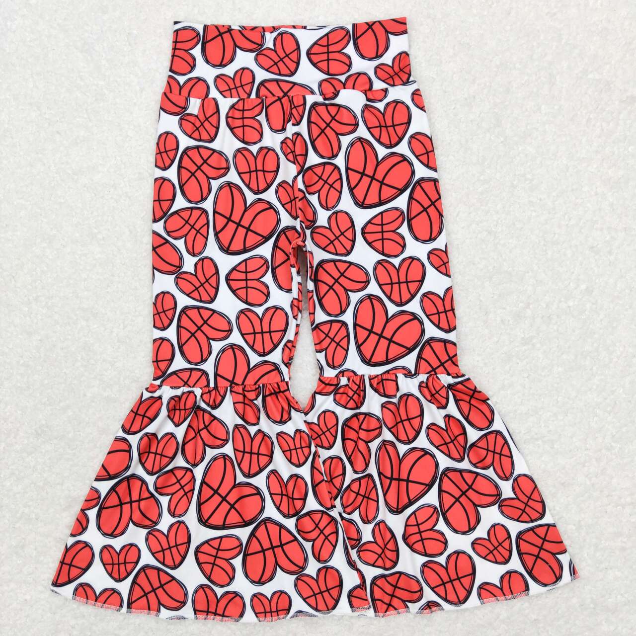 Red basketball heart Bell Pants