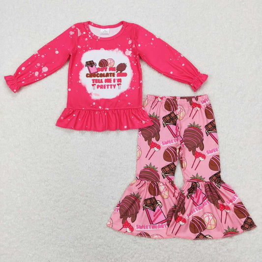Pink chocolate Red Girls Set