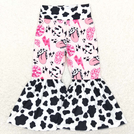 Cow Print Bell Pants