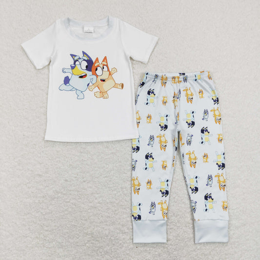 Dog Cartoon Print Boy Set