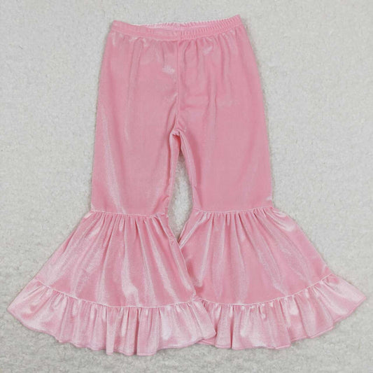 Pink Velvet bell pants