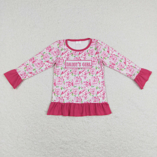 Embroidery Daddy 'S Girls Pink floral Coat