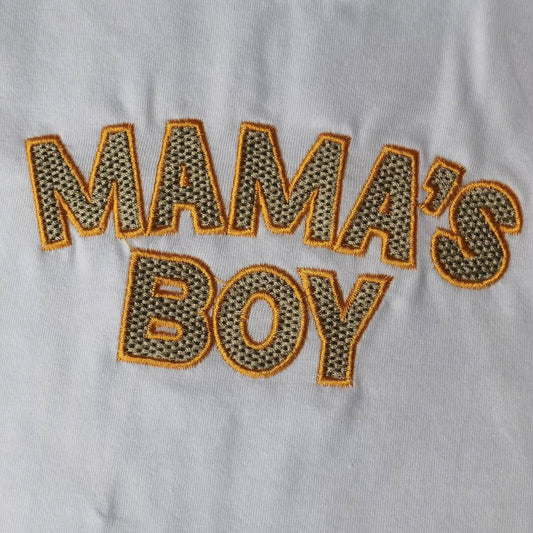 Embroidered MAMA'S Boy Long Sleeve Boy Set