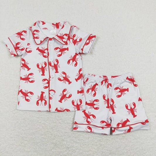 Red lobster Short Sleeve Short Pajamas