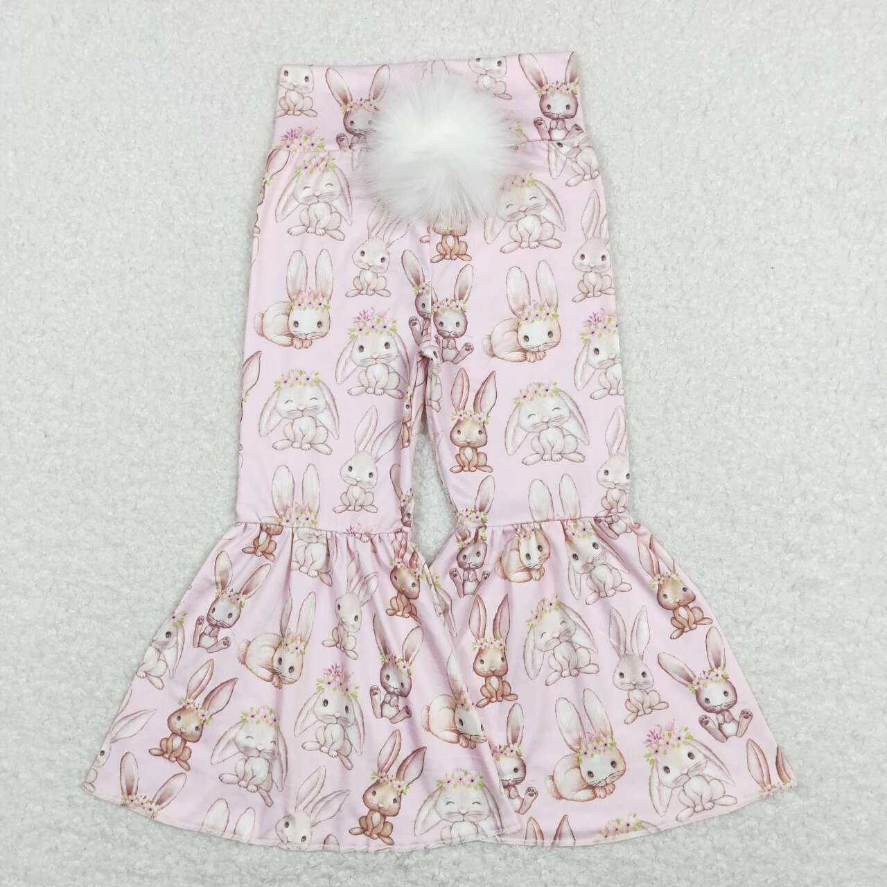 easter Pink Bunny Bell Pants