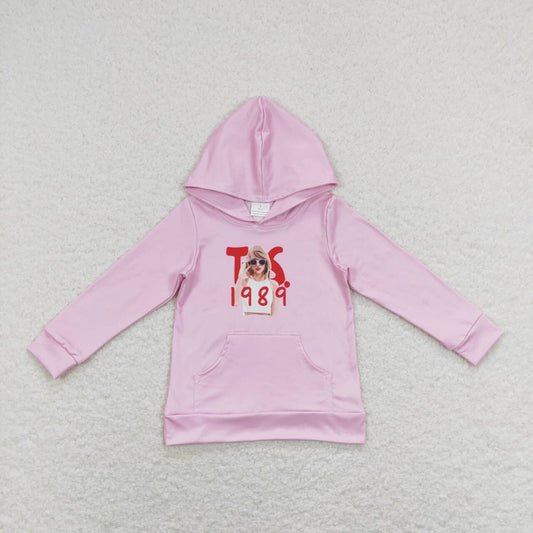Pink 1989 Girls hooded