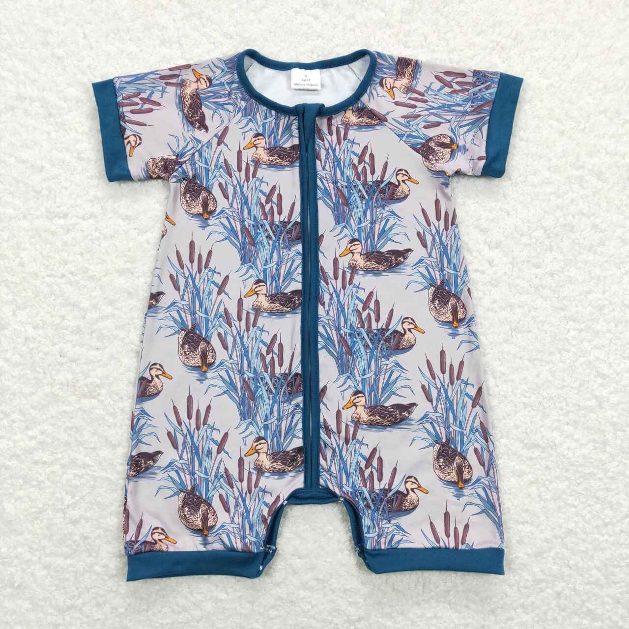 Duck Print Baby Romper