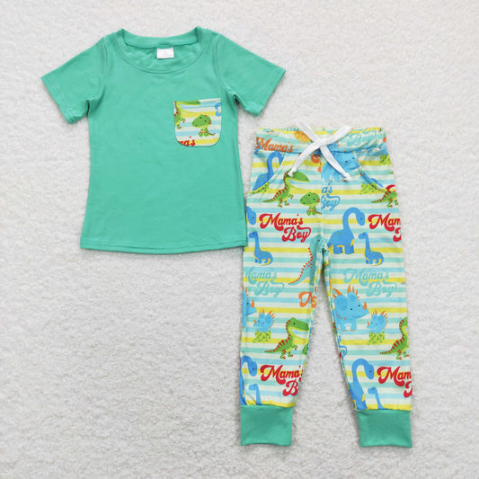 Blue Dinosaur Boy Set