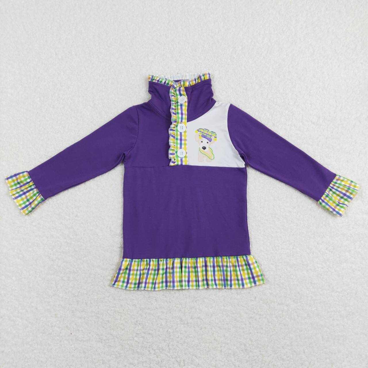 Purple Dog Print coat