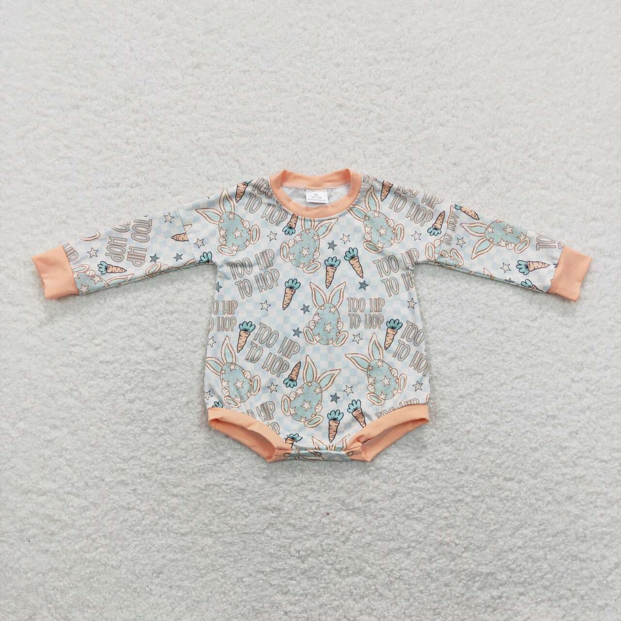 Easter carrot Long Sleeve Baby romper