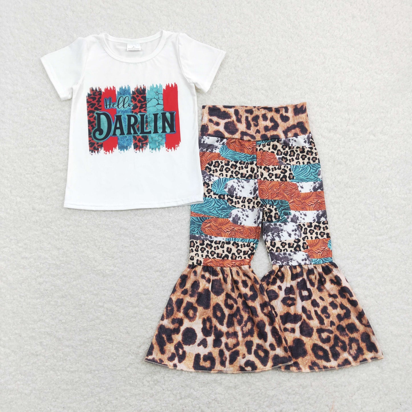 Leopard Bell Hello Darlin Pants Girls Set