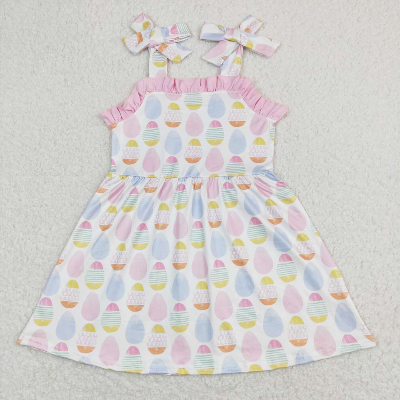 easter colorful egg girls dress