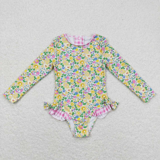 floral onepcs long sleeve jumpsuit